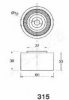 ASHIKA 45-03-315 Tensioner, timing belt